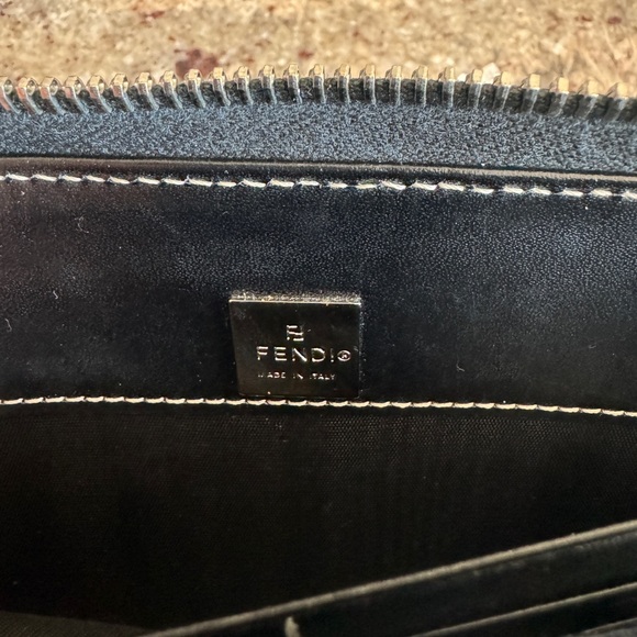 Black and Grey Fendi Clutch/Wallet - Picture 5 of 6